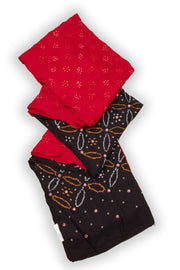 Black Bandhani Mulberry Silk Saree 10076908
