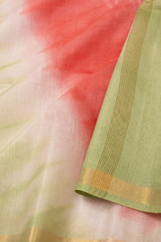 Green Shibori Dye Semi Tussar Saree 10078223
