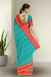 Green Art Silk Kanjivaram Saree With Checks Design 10076326