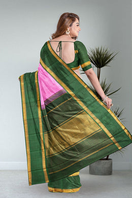 Taffy Korvai Kanjivaram Silk Saree 10075640