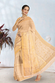 Gold Kanjivaram Tissue Vegan Silk Saree 10075567