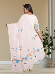 White Hand Painted Co-ord Set 10072962