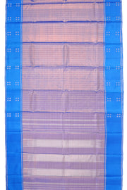 Blue Korvai Kanjivaram Silk Saree with Thandavalam Border 10077920