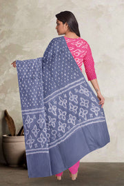 Pink Bandhani Mirror Work 3 - Piece Salwar Suit Material 10075487