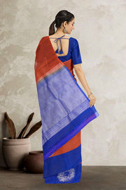 Chestnut Brown Handloom Kanjivaram Soft Silk Saree 10063256