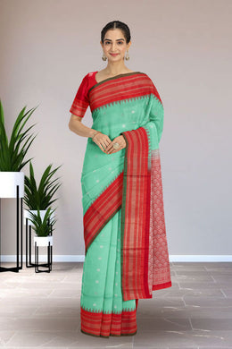 Green Gadwal Kuttu Silk Saree 10075442