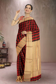 Multi colour Chanderi Silk Cotton Saree 10075377