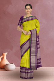 Green Gadwal Kuttu Silk Saree 10075416