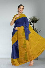 Blue Kanjivaram Pure Silk Saree 10076097
