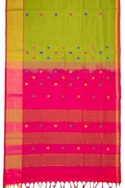 Green Kanjivaram Silk Cotton Saree 10077970