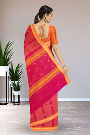 Magenta Handloom Chettinad Cotton Saree 10075865