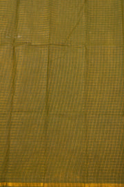 Olive Green Sungudi Cotton Saree 10078020