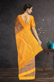 Yellow Kanjivaram Pure Silk Saree 10076127