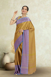 Yellow Handloom Chettinad Cotton Saree 10072589