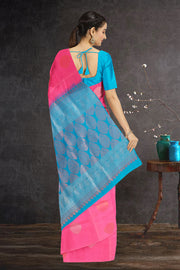 Pink Kanjivaram Pure Silk Saree 10076085