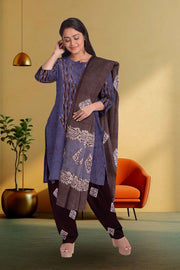 Blue Batik Printed Co-ord Set 10074238