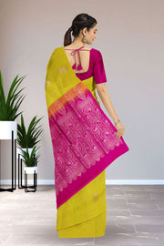 Lemon Yellow Handloom Kanjivaram Soft Silk Saree 10063247