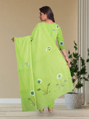 Green Hand Painted Co-ord Set 10073745