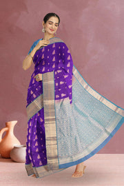 Purple Pure Silk Kanjivaram Saree 10071872
