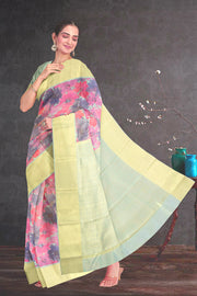Multicolour Printed Kanjivaram Silk Saree 10075583