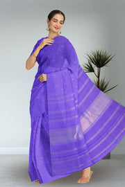 Medium Purple Kanjivaram Silk Saree 10075616