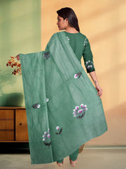 Green Hand Painted Co-ord Set 10073740