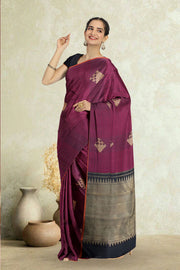 Maroon Pure Zari Jacquard Kanjivaram Silk Saree 10063146