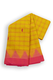 Yellow Handloom Chettinad Cotton Saree 10075126