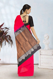 Hot Pink Kanjivaram Soft Silk Saree 10063782