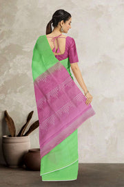 Green Handloom Kanjivaram Soft Silk Saree 10063776