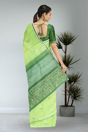 Mint Green Pure Zari Kanjivaram Silk Saree 10062478