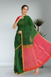 Green Kanjivaram Pure Silk Saree 10076092