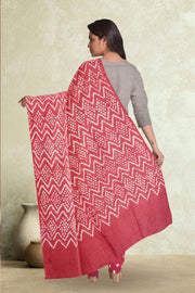 Grey Bandhani Mirror Work 3 - Piece Salwar Suit Material 10075479