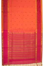 Orange Handloom Kanchi Silk Cotton Saree 10077993