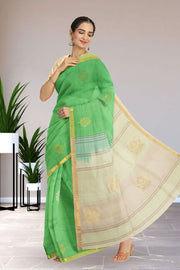 Green Kanjivaram Pure Silk Saree 10076089
