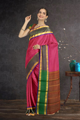 Red Kanjivaram Pure Silk Saree 10076073