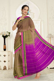  Moss Green Kanjivaram Silk Saree 10075607