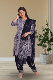 Blue Batik Printed Co-ord Set 10074235