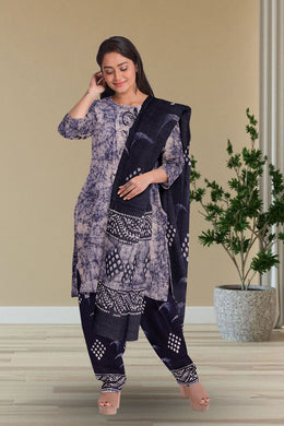 Blue Batik Printed Co-ord Set 10074235