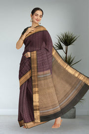 Brown Kanjivaram Soft Silk Saree 10071966