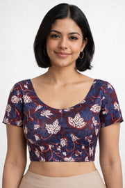Multicolour Jahota Printed Cotton Blouse 10074484