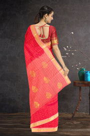 Red Kanjivaram Pure Silk Saree 10076103