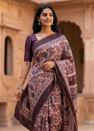Semi Tussar Saree