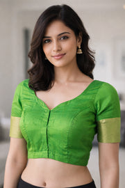 Green Kanjivaram Soft Silk Blouse 10076985