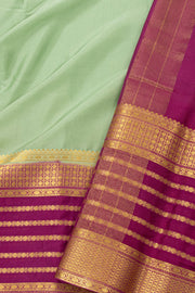 Pista Green Semi Mysore Crepe Silk Saree 10077826