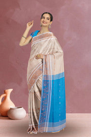 Brown Bengal Handwoven Cotton Saree 10075314