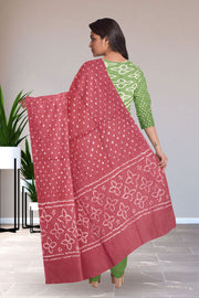 Green Bandhani Mirror Work 3 Piece Salwar Suit Material 10075484