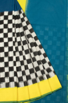 Multicolour Handloom Pochampally Ikat Cotton Saree - Avishya