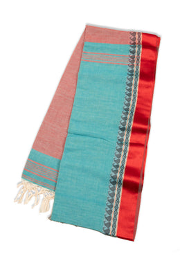 Blue Shantipur Tant Bengal Cotton Saree 10074966