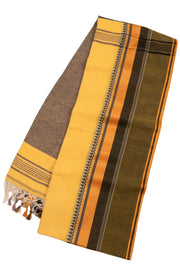 Yellow Shantipur Tant Bengal Cotton Saree 10074982